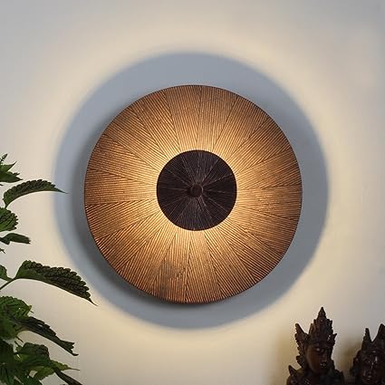 Image of Metal Casting Wall Light - Antique Copper Finish, Handcrafted Elegance